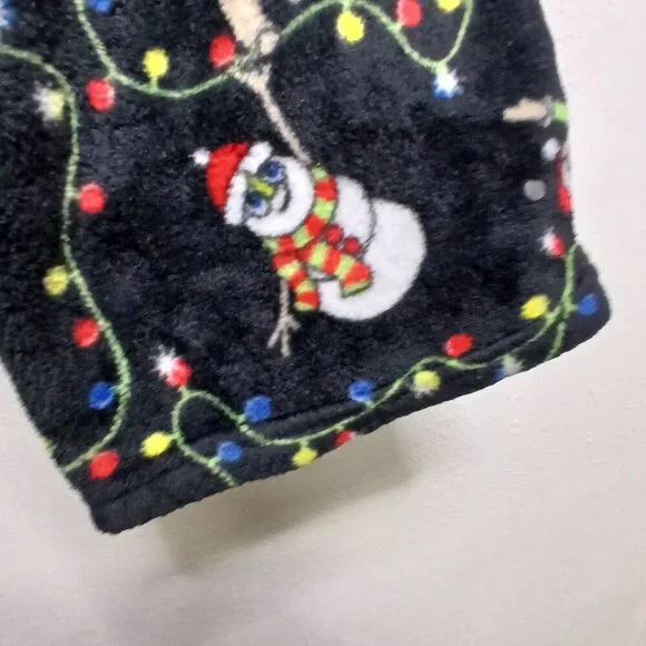 UGC Weekending Black Christmas light lounge pants size 3x - Picture 7 of 8